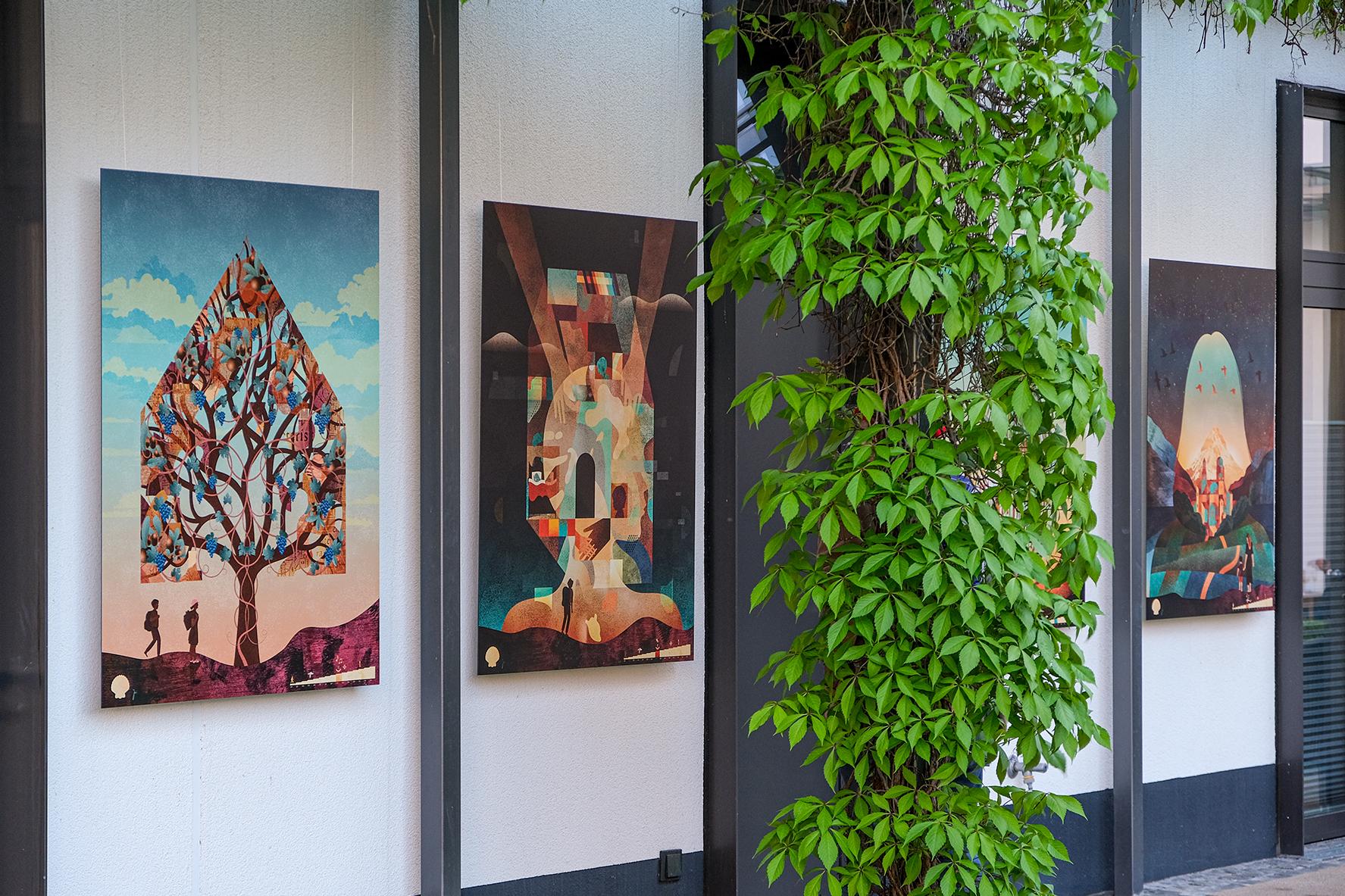 Bilder der Ausstellung 'Pilgerlandschaften' vom Künstler Jedi Noordegraf